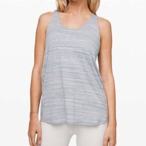 Lululemon Essential Tank Pleated *Seriously Light Luon Space Dye Camo Concrete